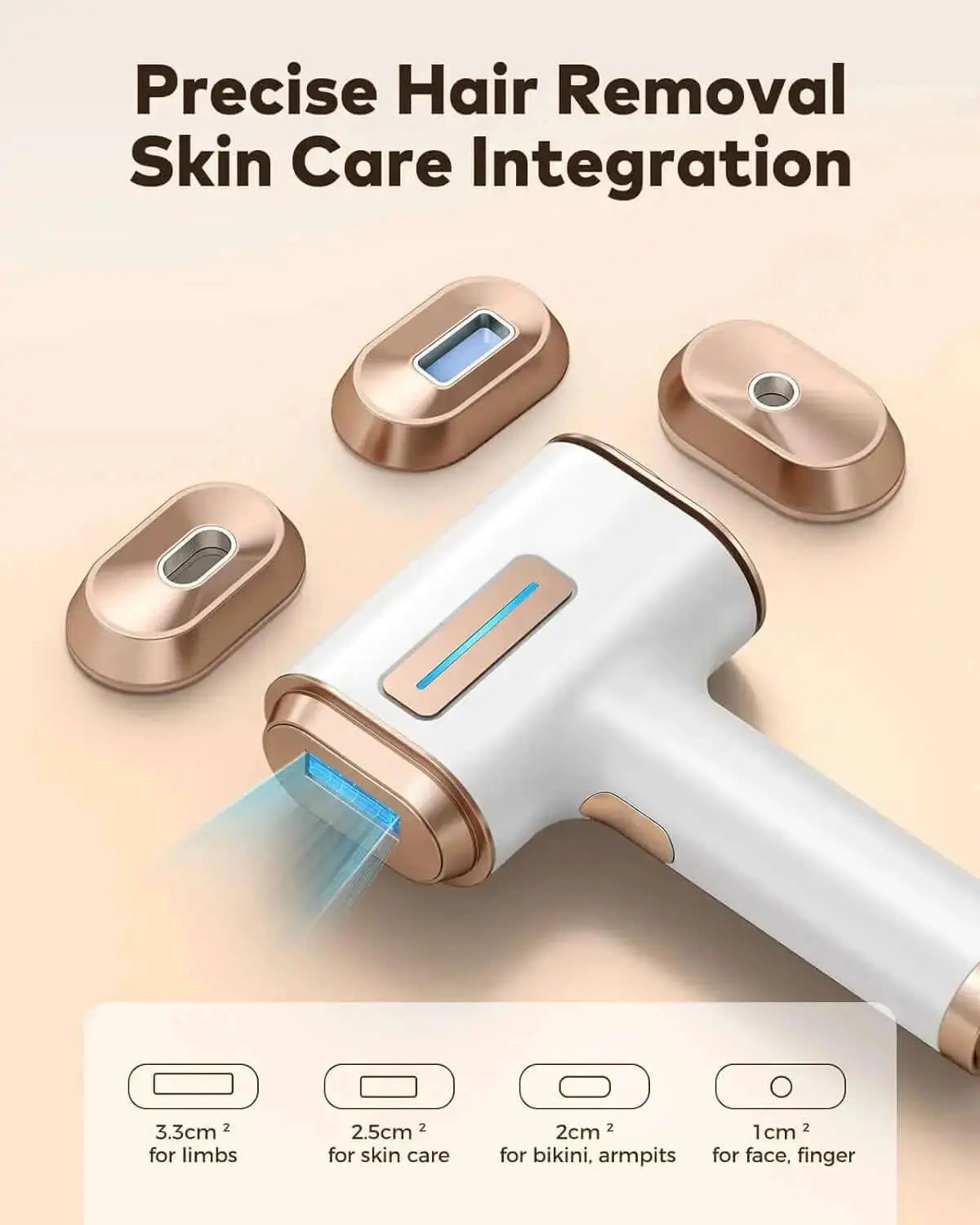 SilkAura™ IPL hair removal device providing pain-free, long-lasting results for busy moms seeking smooth, radiant skin.